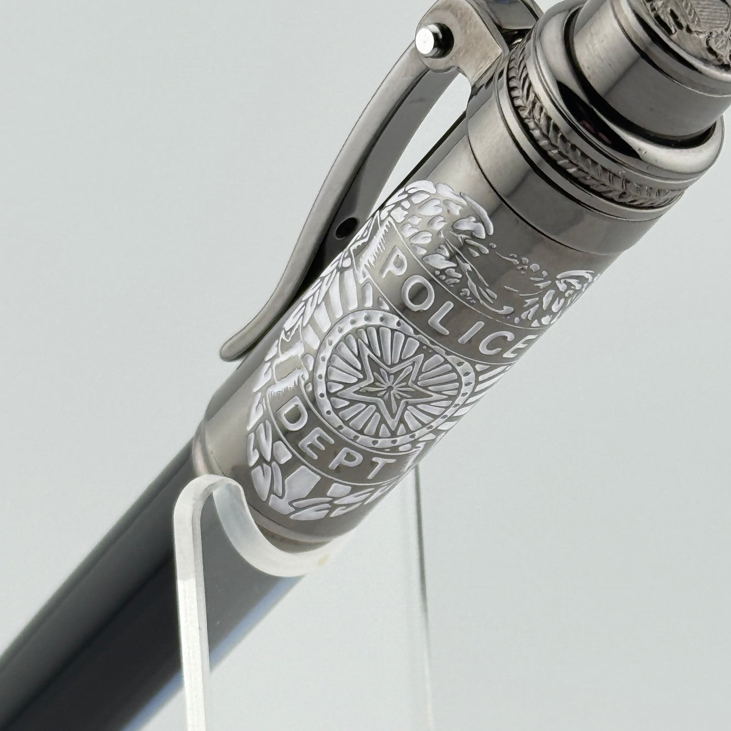Handmade Protect & Serve EDC Pen - Thin Blue Line Series - Free Personalization