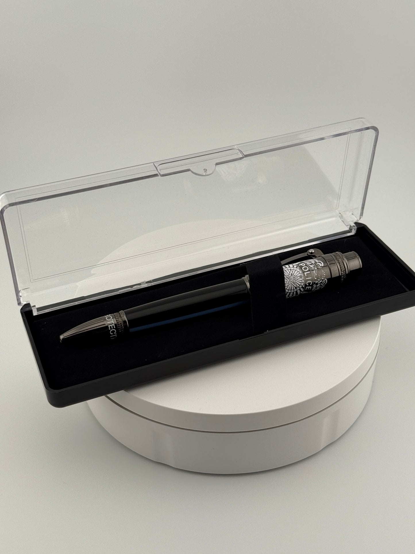 Handmade Protect & Serve EDC Pen - Thin Blue Line Series - Free Personalization