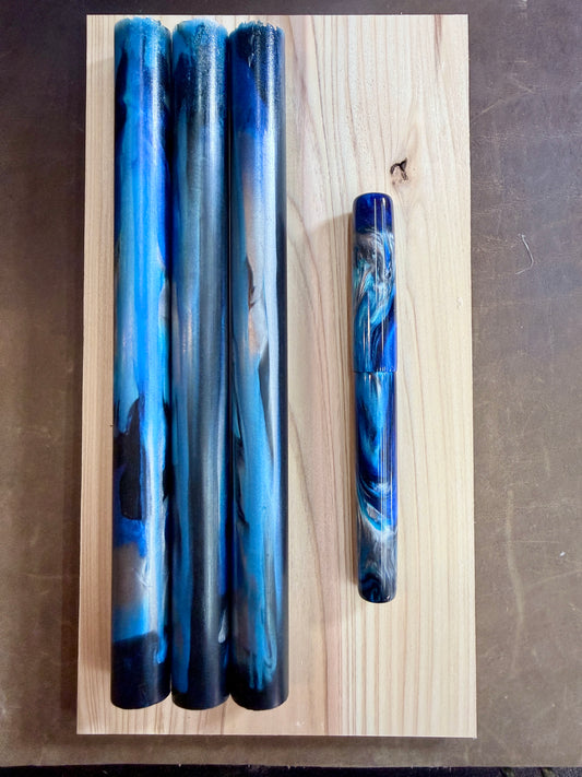 Executive Oxford Blue Kitless Pen Blank